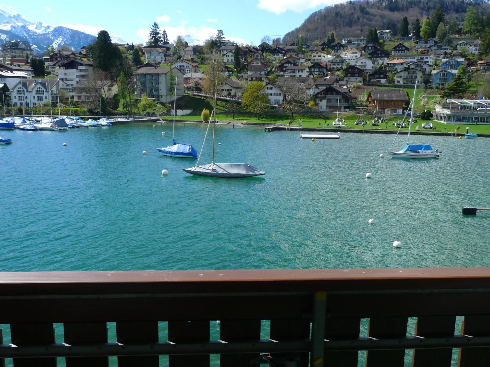 Hotel-Restaurant Seegarten-Marina Spiez Exterior foto