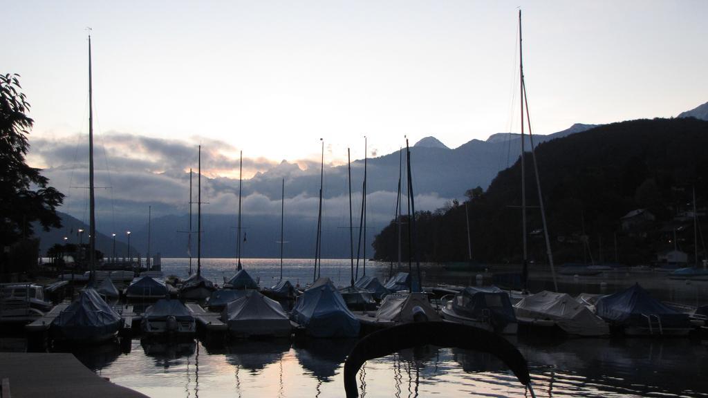 Hotel-Restaurant Seegarten-Marina Spiez Exterior foto