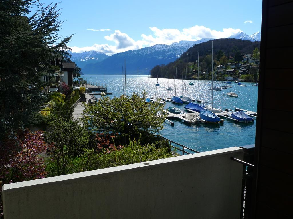 Hotel-Restaurant Seegarten-Marina Spiez Exterior foto