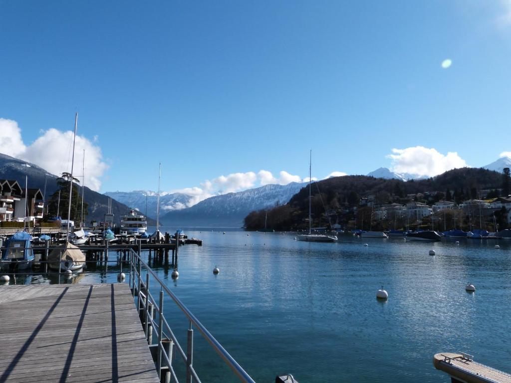 Hotel-Restaurant Seegarten-Marina Spiez Exterior foto